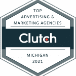 Top Advertising and Marketing Agency in Michigan Award by Clutch