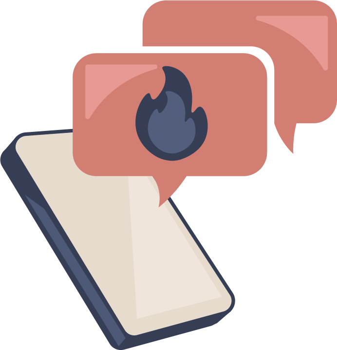 Social Proof hot trends logo