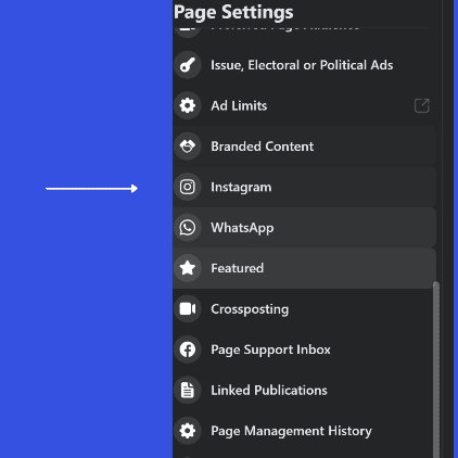 Connect Facebook to Instagram Step 3