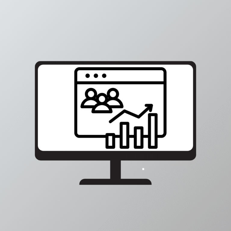 Graphic of chart on computer screen