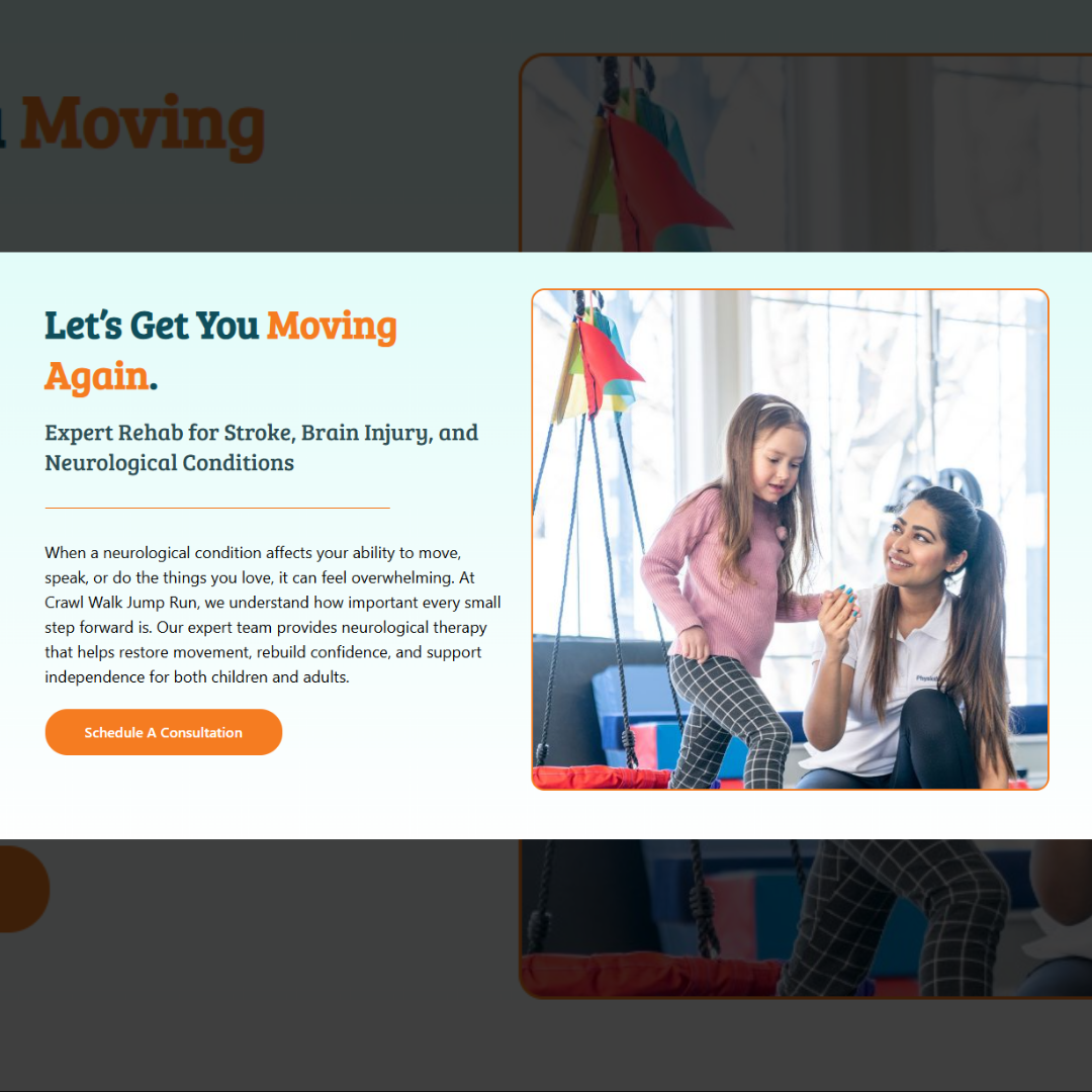 Crawl Walk Jump Run Landing Page